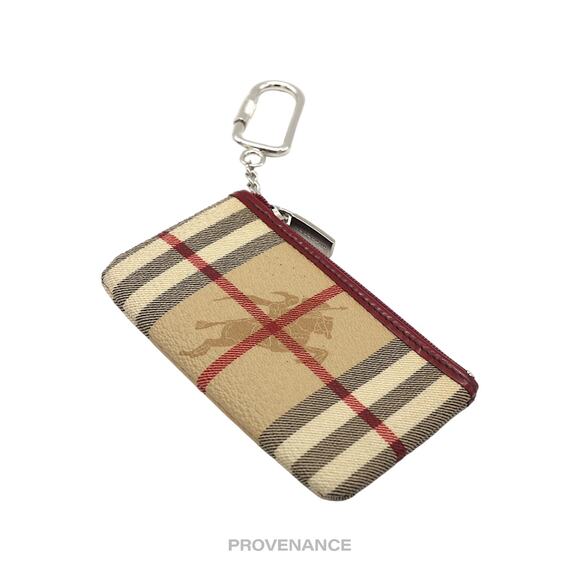 🔴 Burberry Key Pouch Cles - Haymarket Check Red - Picture 3 of 7